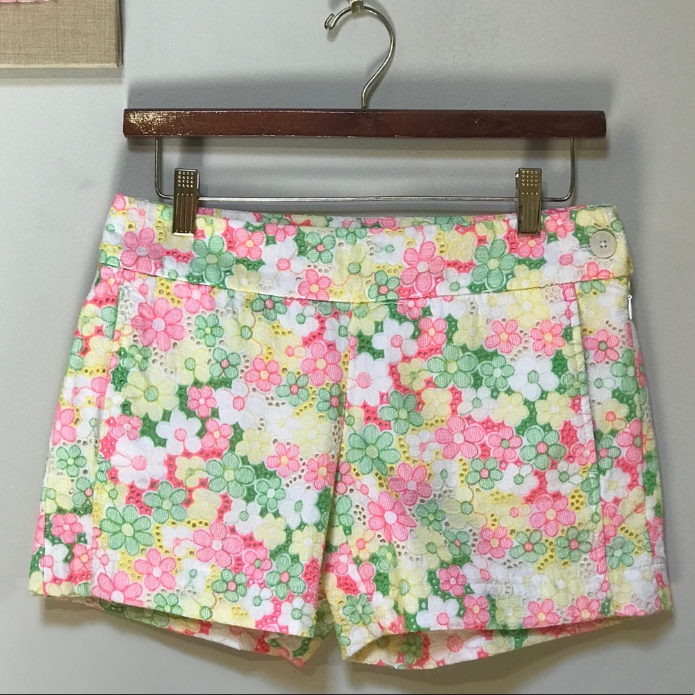 Lilly Pulitzer Neon Lace Sloane Shorts